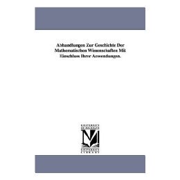 【预售】Abhandlungen Zur Geschichte Der Mathematischen
