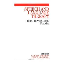【预售】Speech And Language Therapy - Issues In Professional