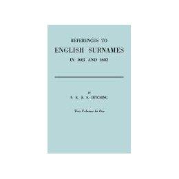 【预售】References to English Surnames in 1601 and 1602
