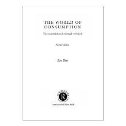 【预售】The World of Consumption: The Material and Cultural