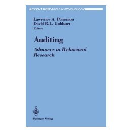 【预售】Auditing: Advances in Behavioral Research