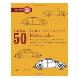 【预售】Draw 50 Cars, Trucks, and Motorcycles: The