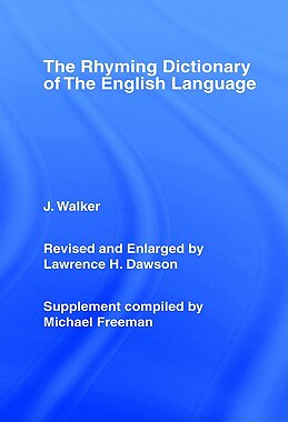 【预售】Walker's Rhyming Dictionary of the English Language