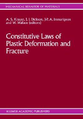 【预售】Constitutive Laws of Plastic Deformation and