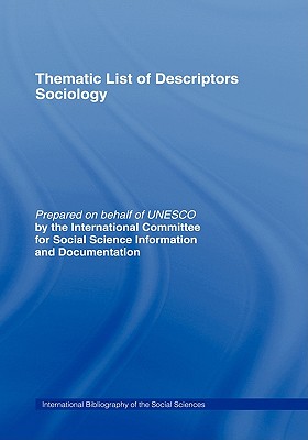 【预售】Thematic List of Descriptors - Sociology