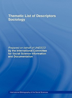 【预售】Thematic List of Descriptors - Sociology
