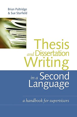 【预售】Thesis and Dissertation Writing in a Second