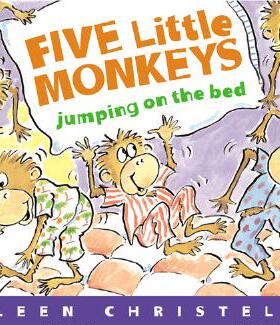 【预售】Five Little Monkeys Jumping on the Bed 廖彩杏书单