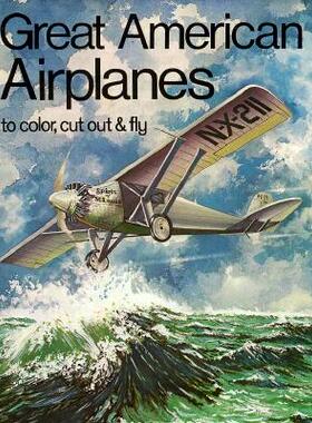 【预售】Great American Airplanes-Coloring Book