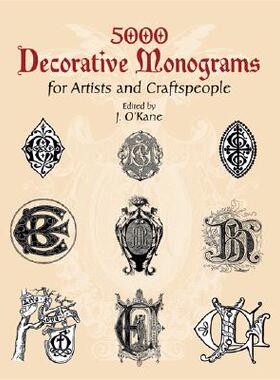 【预售】5000 Decorative Monograms for Artists and