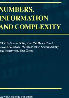 【预售】Numbers, Information and Complexity