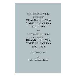 【预售】Abstracts of Wills Recorded in Orange County, North