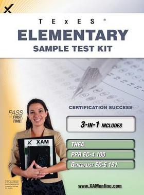 【预售】Texes Elementary Sample Test Kit: Thea, Ppr EC-4