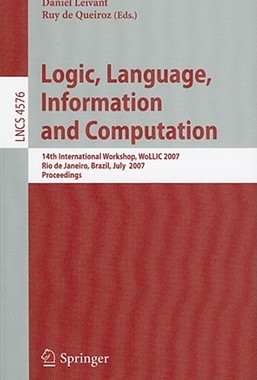【预售】Logic, Language, Information and Computation: 14th