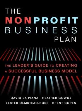 【预售】The Nonprofit Business Plan: A Leader's Guide to