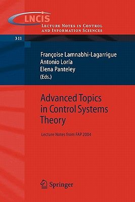 【预售】Advanced Topics in Control Systems Theory: Lecture