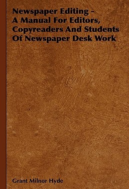 【预售】Newspaper Editing - A Manual for Editors