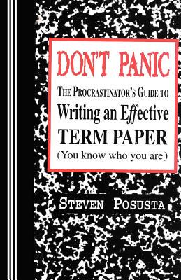 【预售】Don't Panic: The Procrastinator's Guide to Writing