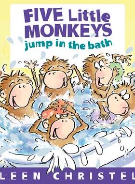【预售】Five Little Monkeys Jump in the Bath