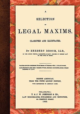 【预售】A Selection of Legal Maxims