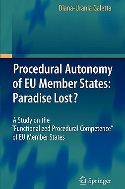【预售】Procedural Autonomy of Eu Member States: Paradise