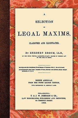 【预售】A Selection of Legal Maxims