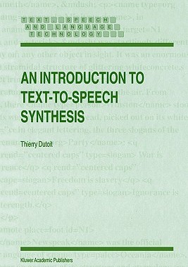 【预售】An Introduction to Text-To-Speech Synthesis