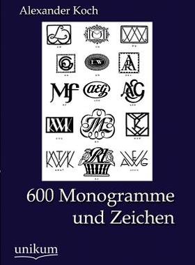 【预售】600 Monogramme Und Zeichen