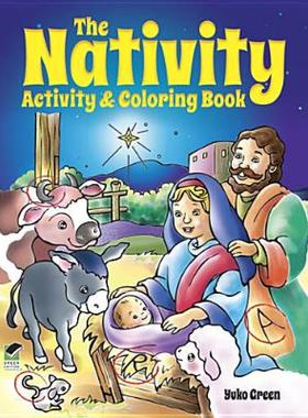 【预售】The Nativity Activity and Coloring Book
