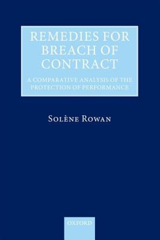 【预售】Remedies for Breach of Contract: A Comparative 书籍/杂志/报纸 原版其它 原图主图