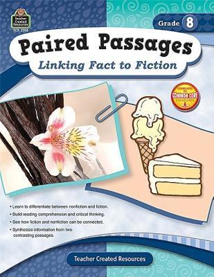 【预售】Paired Passages, Grade 8: Linking Fact to Fiction