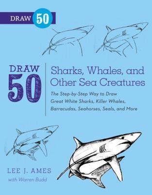 【预售】Draw 50 Sharks, Whales, and Other Sea Creatures: The