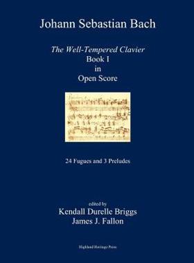 【预售】J. S. Bach the Well-Tempered Clavier Book I in Open