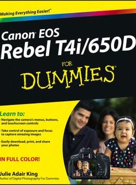 【预售】Canon EOS Rebel T4i/650d for Dummies