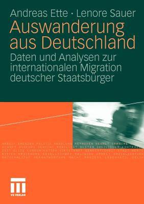 【预售】Auswanderung Aus Deutschland: Daten Und Analysen Zur