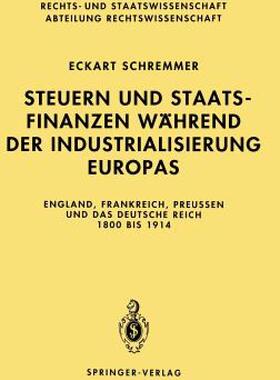 【预售】Steuern Und Staatsfinanzen W Hrend Der