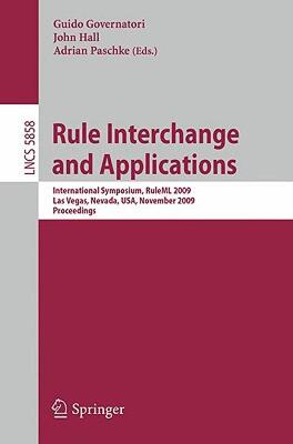 【预售】Rule Interchange and Applications: International
