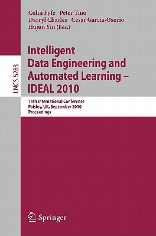 【预售】Intelligent Data Engineering and Automated Learning