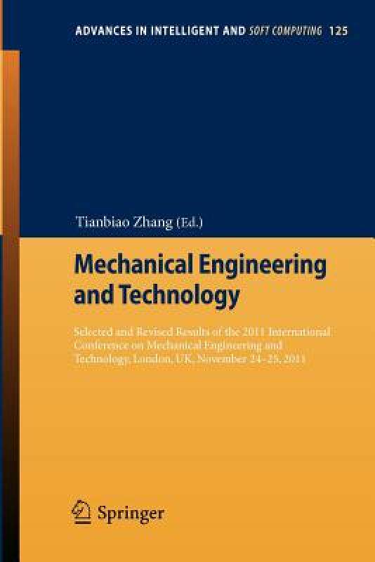 【预售】Mechanical Engineering and Technology: Selected and