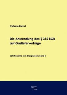 Anwendung Des 315 Auf Die Bgb Gasliefervertrage 预售