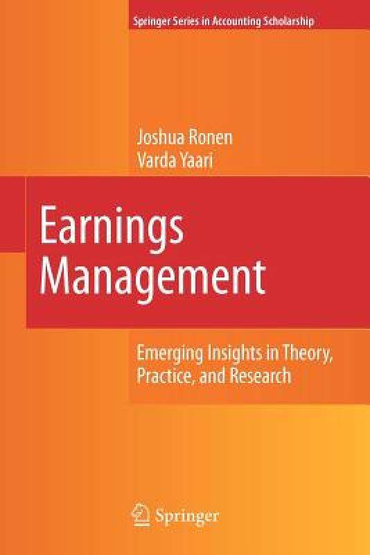 【预售】earnings management: emerging insights in theory