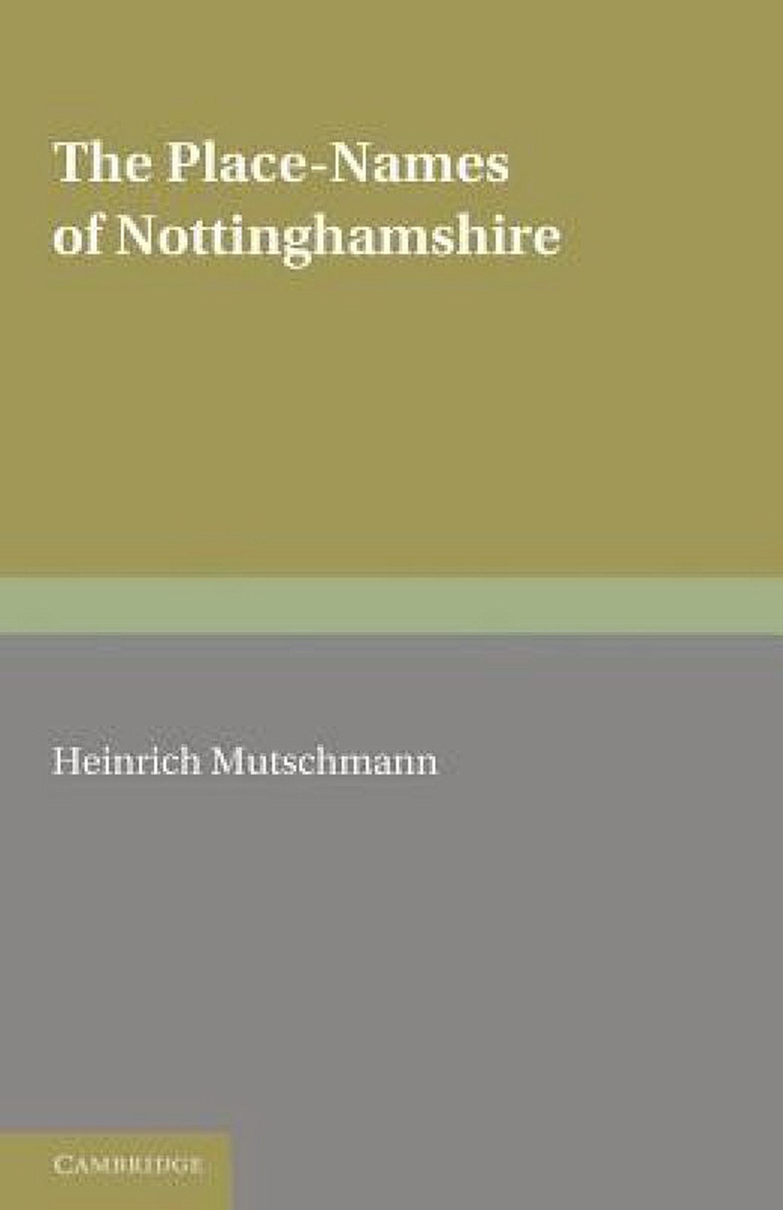 【预售】The Place-Names of Nottinghamshire: Their Origin and