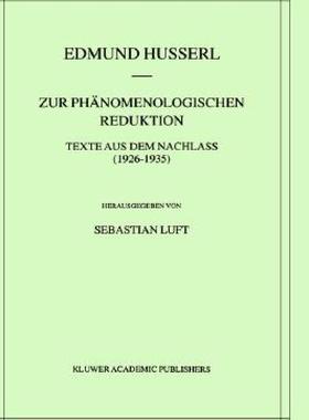 【预售】Zur Phanomenologischen Reduktion: Texte Aus Dem