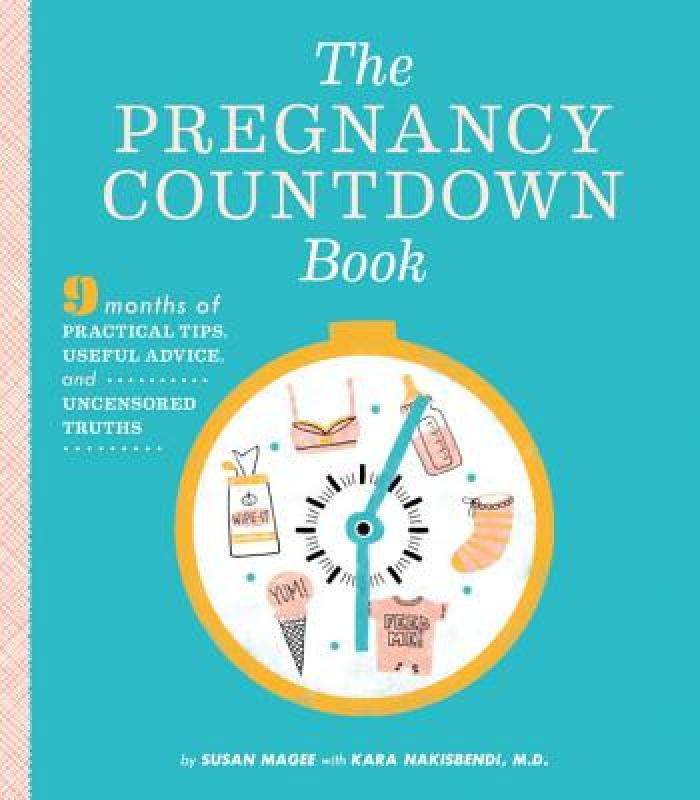 【预售】the pregnancy countdown book: nine months of