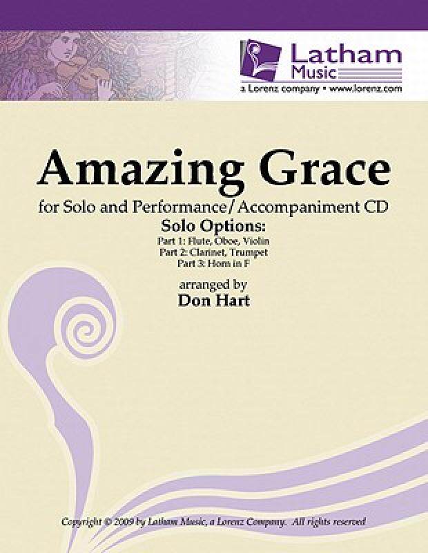 【预售】amazing grace for solo instrument and perf/accomp