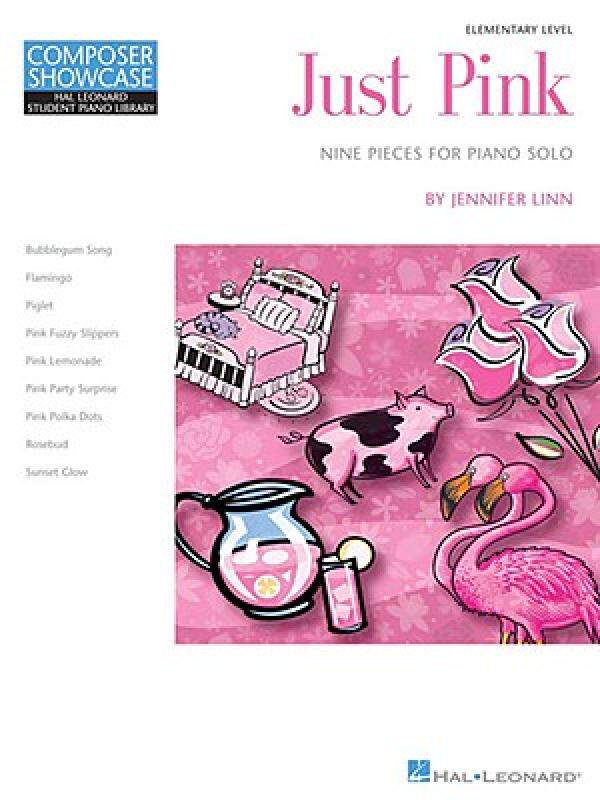 【预售】Just Pink, Elementary Level: Nine Pieces for Piano