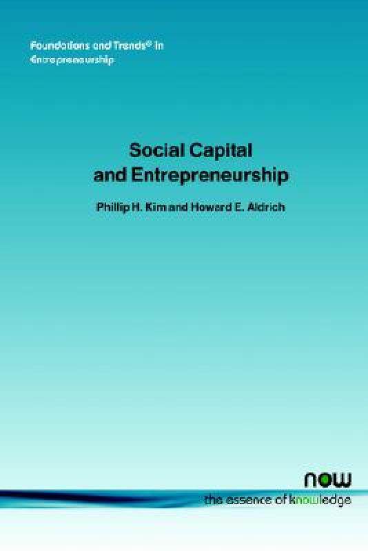 【预售】Social Capital and Entrepreneurship