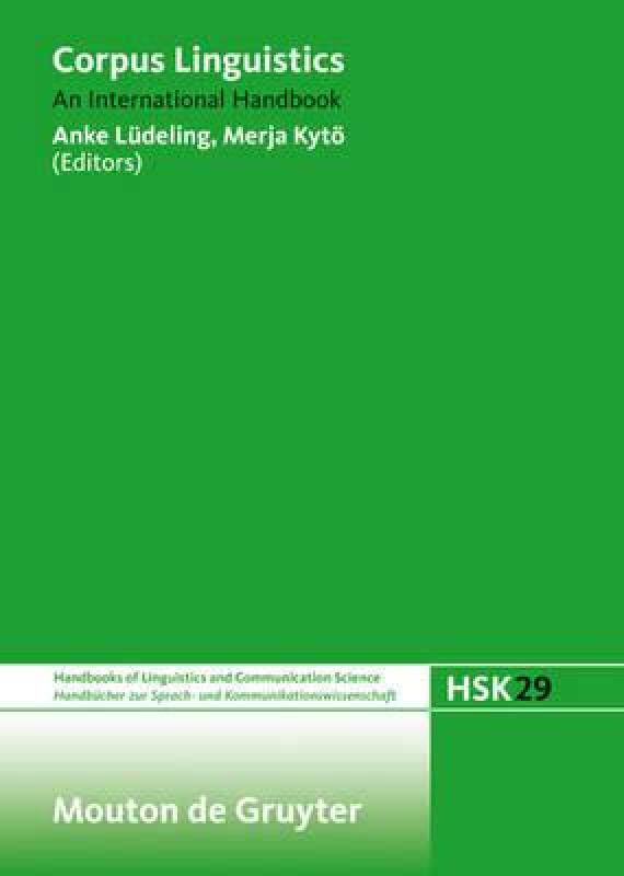 【预售】Ludeling, Anke; Kyto, Merja: Corpus Linguistics.