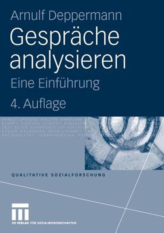 【预售】Gesprache Analysieren: Eine Einfuhrung