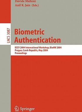 【预售】Biometric Authentication: Eccv 2004 International